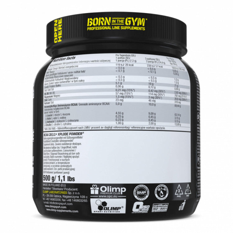 OLIMP BCAA XPLODE 500 GR COLA AROMASI