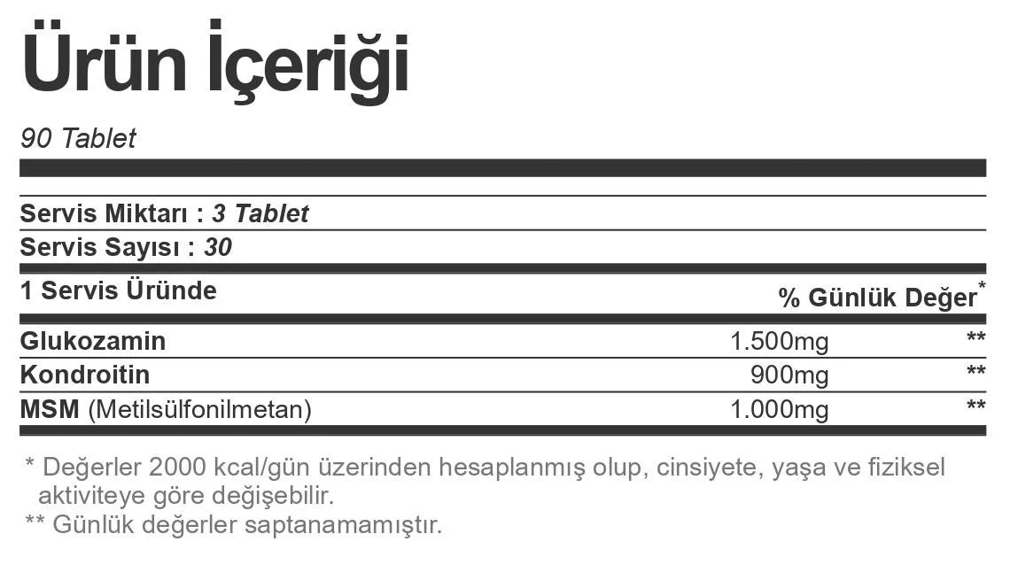 2 ADET Bigjoy Glucosamine Chondroitine MSM 90 Tablet