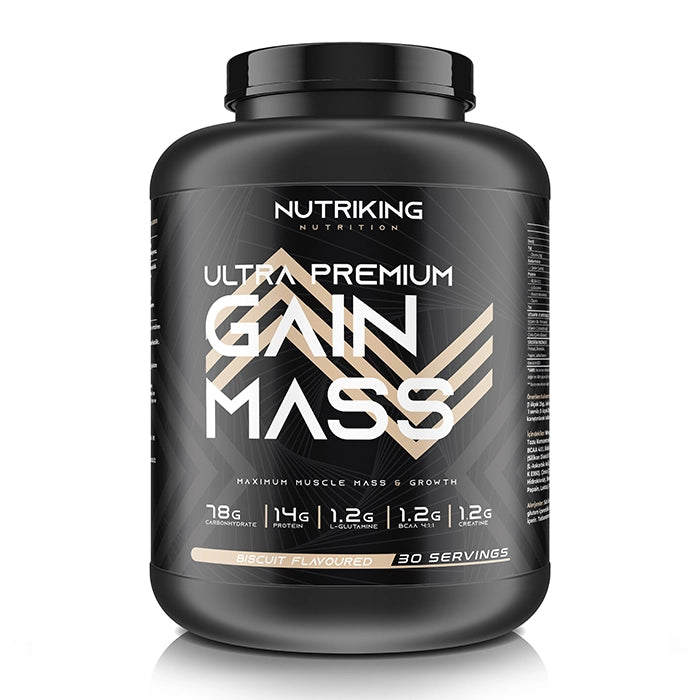 2 ADET NutriKing Mass Gainer VİTAMİN DESTEKLİ KARBONHİDRAT KURABİYE Aromalı