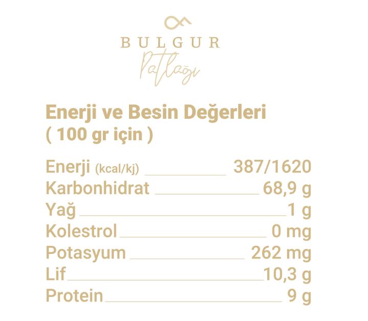 Bulgur Patlağı 100 GR