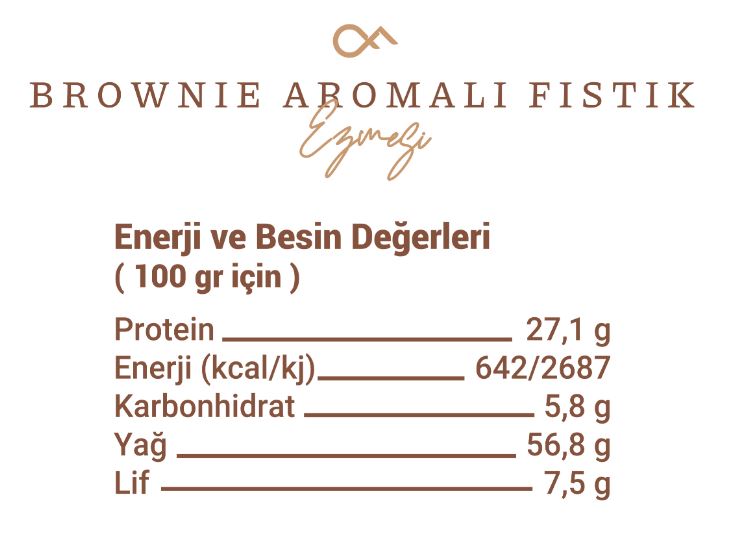 Brownie Aromalı Fıstık Ezmesi 360 GR