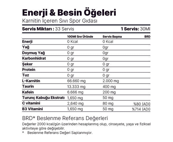 2 ADET THINK THIN CARNITINE MEYVE KOKTEYLİ AROMALI 1 LT