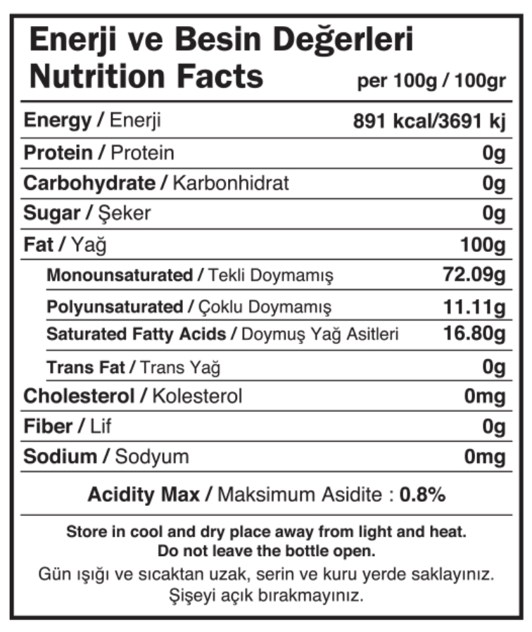 Sprey Zeytinyağı Soğuk Sıkım 150 ML