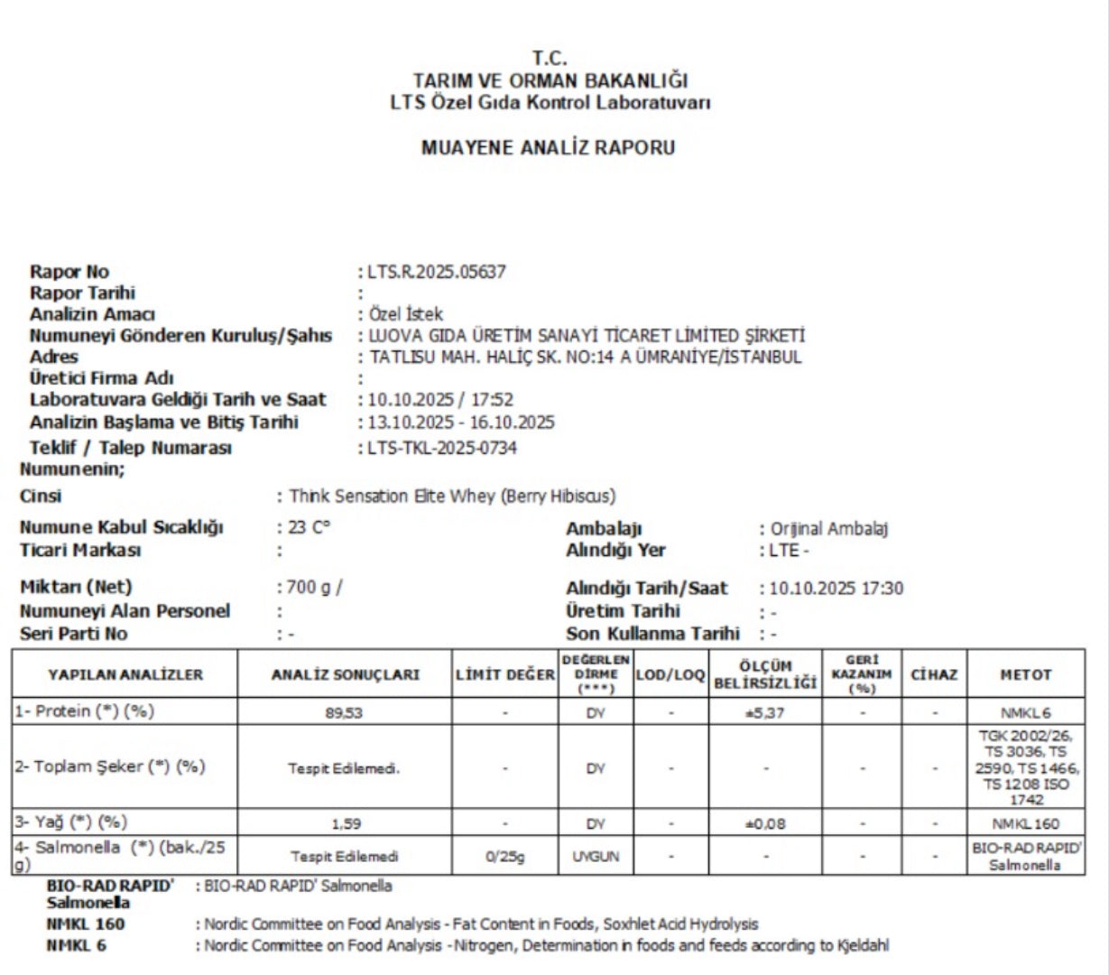 THINK SENSATION ELITE WHEY PROTEİN BERRY HIBISCUS AROMALI 25 SERVİS