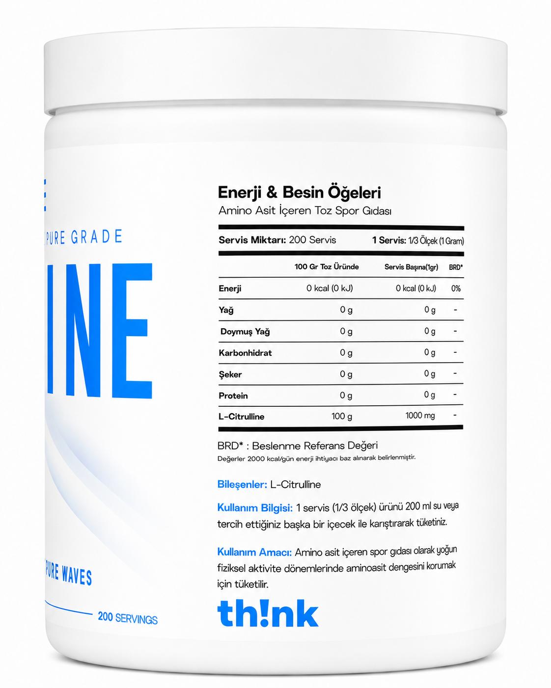 L-CITRULLINE AROMASIZ 200 GR