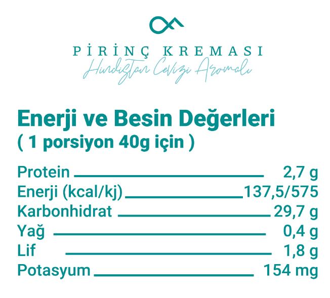 Hindistan Cevizi Aromalı Pirinç Kreması 500 GR